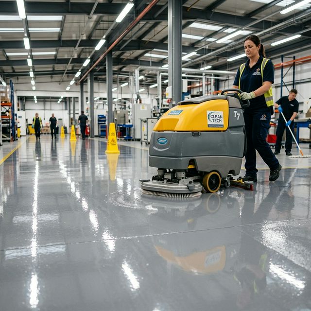 Factory Floor Cleaning